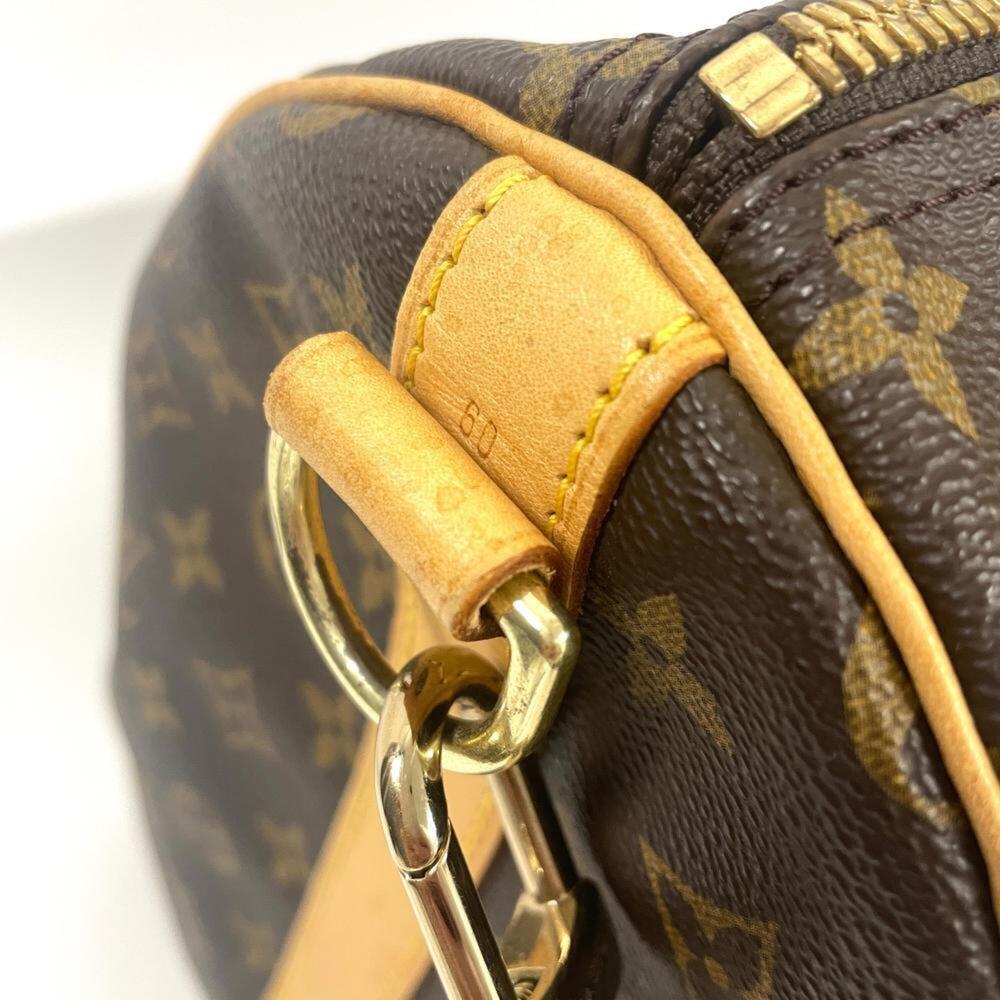 LOUIS VUITTON Brown Monogram Leather Keepall 60 Boston Bag - Picture 5 of 9